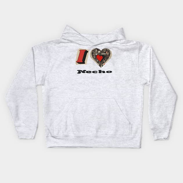 i heart necho Kids Hoodie by badrhijri